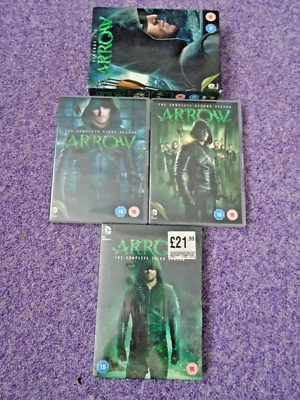 Arrow (2012) - Series 1-3 - 3x DVD Box Set/s - Region 2 - One Still Sealed - Image 1 of 4