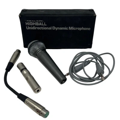 Realistic Highball Unidirectional Dynamic Microphone 33-984A Archer 274-017 Vtg - Image 1 of 4