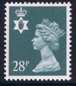GB SG NI63 MNH MINT Northern Ireland 28p Dp Bluish Grey PP Regional Machin - Picture 1 of 1