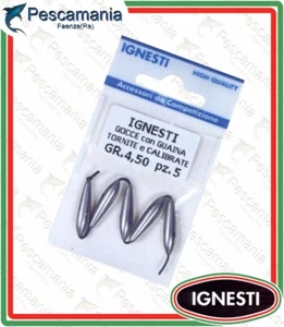 Torpille tornita Ignesti - piombo goccia calibrato con gommino interno - Foto 1 di 1