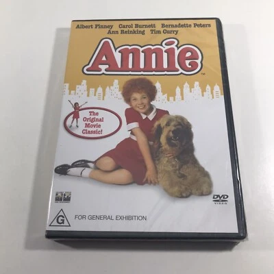Annie DVD Region 4 PAL Sealed Movie - Albert Finney Carol Burnett Tim Curry - Image 1 of 4