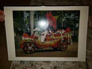 Floral Parade Honolulu Curio Conpany Hawaii 1910 World Art Poster Print 13"X19" - Picture 1 of 1