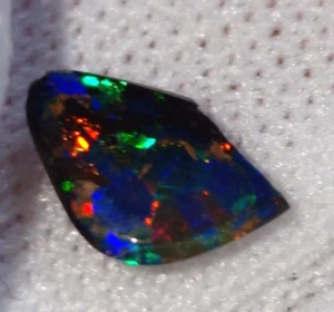 Imperfect Boulder Opal Gemstone Cabochon. Jewelry Grade Australian Opal - Picture 1 of 12