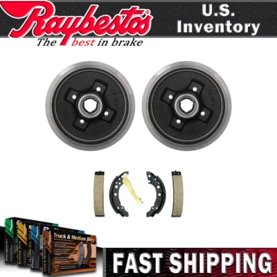 Rear Kit Brake Drums & Brake Shoes For 1989-1992 Volkswagen Jetta - Raybestos - Image 1 of 4