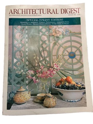 Vintage Architectural Digest Issue Of January 1994 Special Italian Edition  - Image 1 of 4
