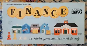 Vintage FINANCE Board Game 1958 Parker Brothers Business GUC looks COMPLETE - Picture 1 of 9