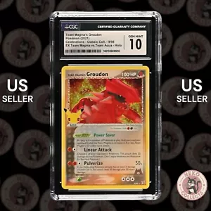 CGC 10 Team Magma's Groudon Celebrations Classic Collection 2021 Pokemon 9/95 - Picture 1 of 3