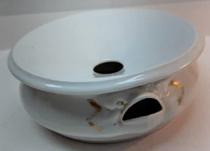 White Royal Ironstone China Spittoon Cuspidor Glossy Porcelain full size - Picture 1 of 9