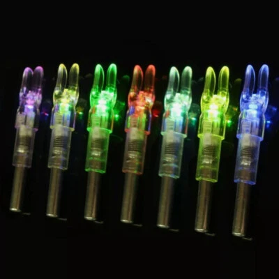 6Pcs Lighted Nocks for Arrows w/ .244"/6.2mm Diameter for Hunting Shooting Blue - Image 1 of 4