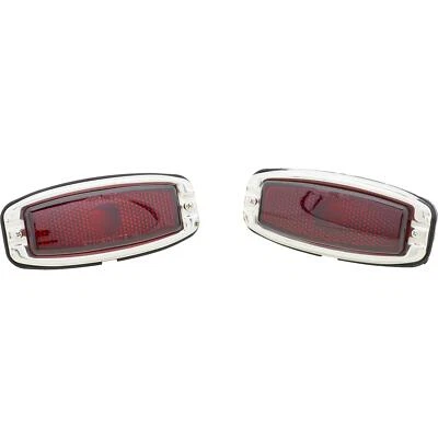 Glass Tail Light Assembly, Pair, Fits 1941-1948 Chevy Passenger Car - Изображение 1 из 4