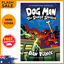 The Scarlet Shedder a Graphic Novel (Dog Man #12) by Dav Pilkey FREE SHIP NEW AU