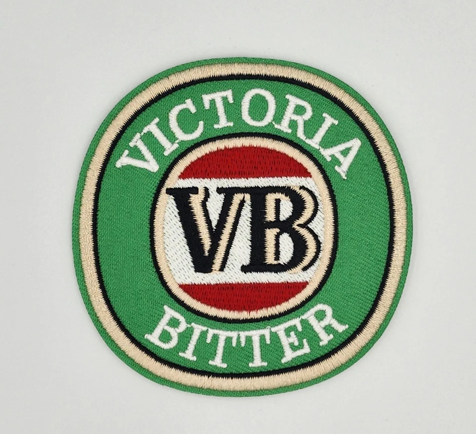 VB Beer Patch Australia Harley Davidson Vest Iron Sew On Biker - image 1 of 2
