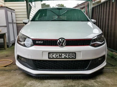 Protector labial parachoques negro universal divisor cuerpo alerón difusor 2"x98" Foto 1 de 4