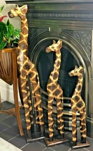 Holz Giraffe Statue Ornament 100 cm 80 cm 60 cm - Bild 1 von 19