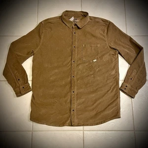 Pullin Dening Beige Velvet Shirt 2 Corduroy Men’s Size XL - Picture 1 of 6