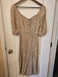 Sincerely Jules Damen Kleid Gepard Print Gr. M Milkmaid Cottagecore - Bild 1 von 9