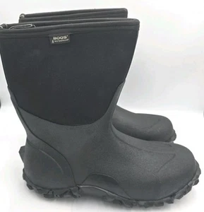 Bogs Men's Classic Mid Waterproof Winter Rain Boot Black Size 12 61142-001 NEW  - Picture 1 of 13