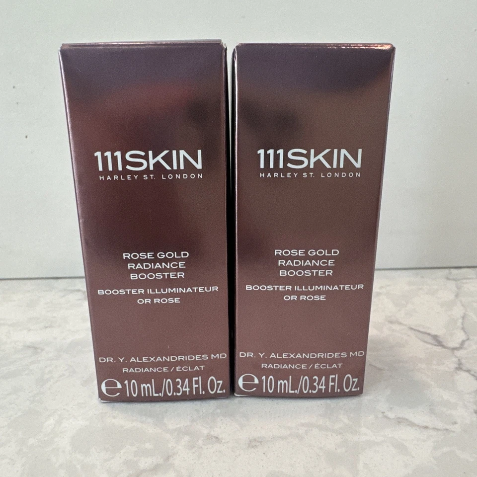 2 111SKIN Rose Gold Radiance Booster - 0,34 oz / 10 ml cada uno nuevo en caja 0,68 oz en total Foto 1 de 4
