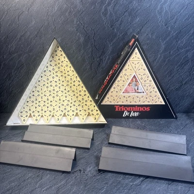 Vtg Triominos De Luxe Game Goliath dominoes, 100% complete  - Image 1 of 4