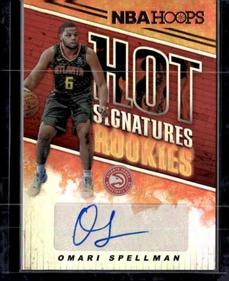 2018-19 Hoops #HSR-OS Omari Spellman Hot Signatures Rookies - Image 1 of 2