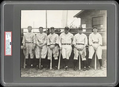 Babe Ruth 1931 Yankees Type 1 Original Photo PSA/DNA *Ruth W/Bat Crystal Clear* - Image 1 of 2
