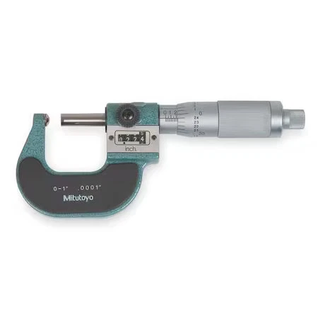 Mitutoyo 295-153 Spherical Micrometer, Flat, 0-1"
