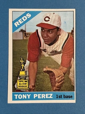 1966 Topps - Tony Perez #72 Cincinnati Reds Gold Cup Ex+ - Imagem 1 de 2