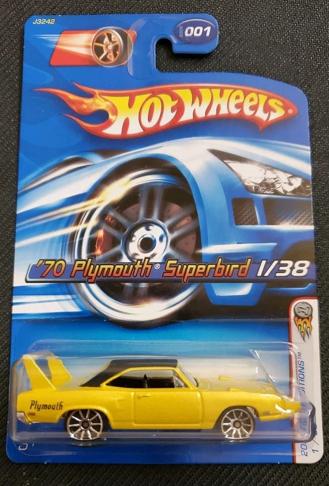 Hot Wheels '70 ⭐️Plymouth Superbird⭐️ - 2006 Primera Edición #1/38 Coleccionista #001 Foto 1 de 3
