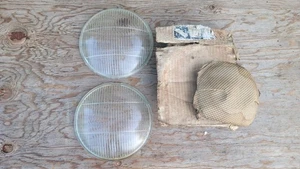 1934 Plymouth PE PG Headlight Lens Set NOS NORS Curved Glass Pair - Picture 1 of 5