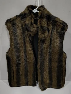 COACO New York Womens Faux Mink Fur Reversible Vest Medium Size - Picture 1 of 13
