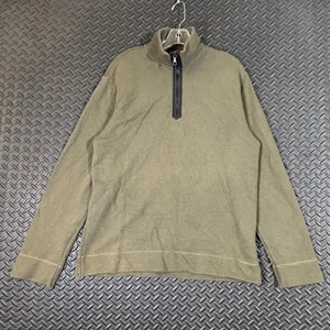 GAP Olivgrün Quarter Zip Pullover Sweater Herren M Baumwollmischung Freizeit Fleece - Bild 1 von 7