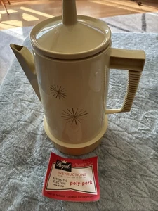Vintage Regal Poly Perk Coffee Percolator Starburst Gold 4-8 Cups USA - Picture 1 of 4