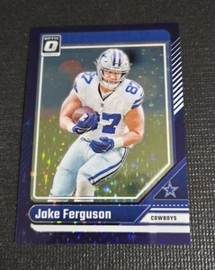 Jake Ferguson 2024 Panini Donruss Optic 54 Purple Stars Prizm /15 Cowboys - Picture 1 of 5