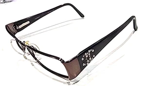 Chanel 2118-H-B Small Brown Metal Rectangle Eyeglasses Frames 50-16 135 Italy - Picture 1 of 9