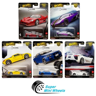 Hot Wheels 1:64 Car Culture 2025 N Case – Timeless Icons - 5 Cars Set - Image 1 of 2