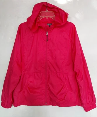 Cortavientos con Capucha Hannah Talla L Grande Rosa Caliente Bolsillos Forrados con Cremallera Andersson Foto 1 de 4