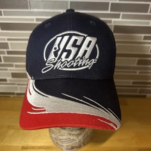 Baseballmütze USA Shooting Team bestickt Logo rot weiß blau Papa - Bild 1 von 8