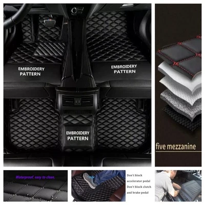 Alfombrillas impermeables de lujo para Audi A3 sedán/convertibles para coche Foto 1 de 4