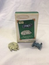 TIE Advanced x1 and Millennium Falcon Star Wars Hallmark Keepsake Ornament