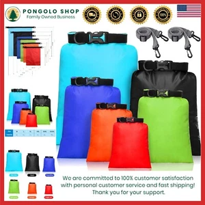 Juego de 6 bolsas secas impermeables ligeras 15L 8L 5L 4L 3L 2L senderismo navegación - Imagen 1 de 9