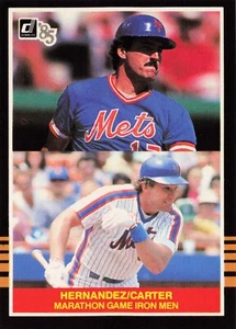 1985 Donruss Highlights Baseball Gary Carter Keith Hernandez New York Mets #21 - Picture 1 of 2