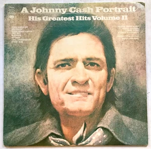 Johnny Cash Portrait - Greatest Hits Vinyl LP Compilation - Picture 1 of 5
