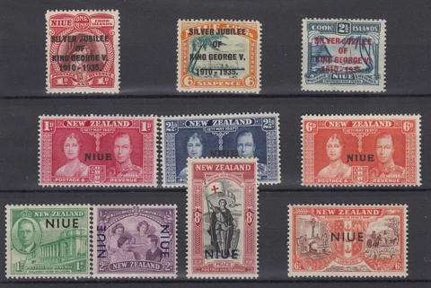 Niue KGV/KGVI 1935/38 Sets x 3 MLH/MNH (2) BP5778 Cover