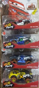 Mattel Disney Pixar Diecast Cars XRS MUD Racing 1:55 - Set of 4 - Picture 1 of 2