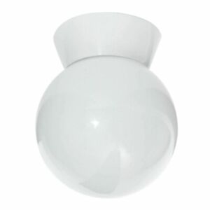 Modern white paint Flush Wall Ceiling Light Fitting Glass Globe Light bargain