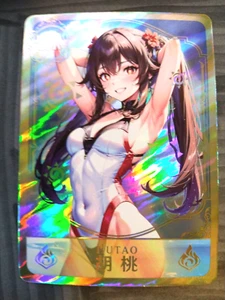 Hermosa Tarjeta Waifu SSR - Hutao - Goddess Story Genshin Impact FOIL - Imagen 1 de 3