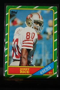 1986 Topps #161 Jerry Rice San Francisco 49ers Football Rookie Card HOF EX-NMT - Picture 1 of 2