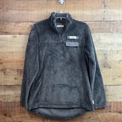 Magellan Classic Fit Charcoal Gray 1/4 Zip Waffle Fleece Pullover Womens Size M - Image 1 of 4