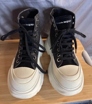Alexander McQueen Tread Slick Botas Negro Noche Estrellada Zapatilla EU 36 B LOOK!!!! Foto 1 de 4