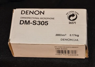Micrófono de calibración omnidireccional Denon DM-S305 para receptor de sonido envolvente Foto 1 de 3